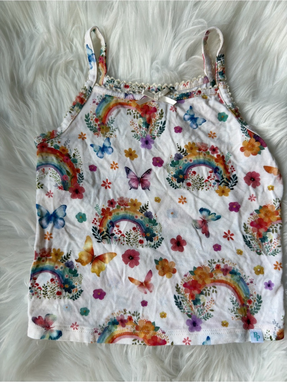 Posh Peanut Lucky Rainbow Cami 2/3 EUC